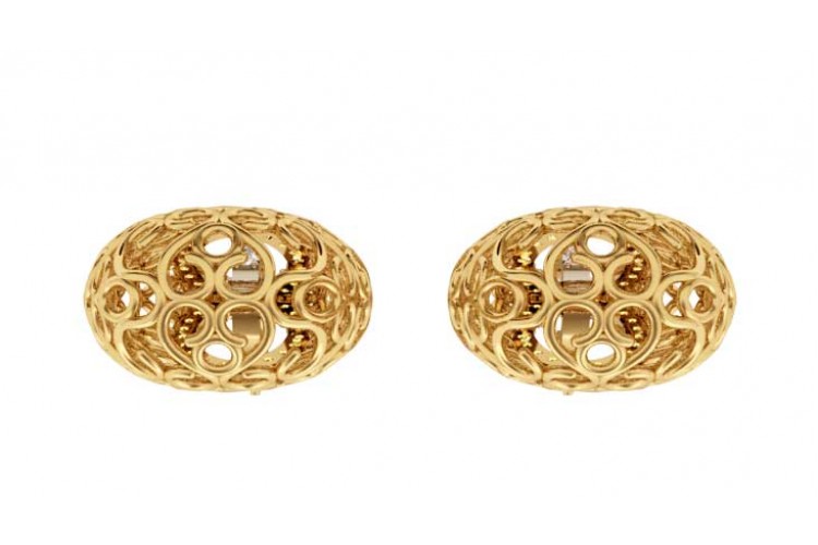  Fancy Gold Filigree Earrings